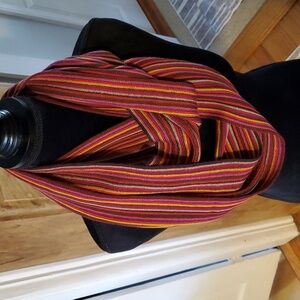 Coldwater Creek Multicolor Striped Infinity Scarf